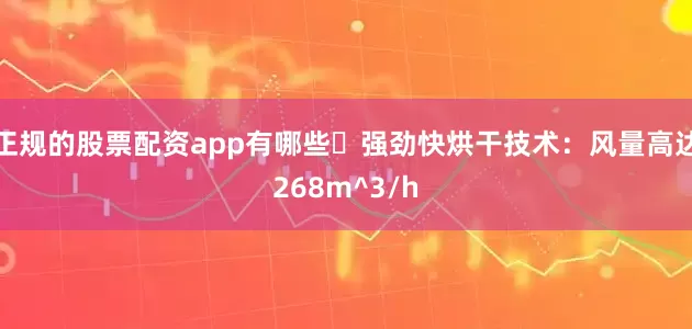正规的股票配资app有哪些✅强劲快烘干技术：风量高达268m^3/h