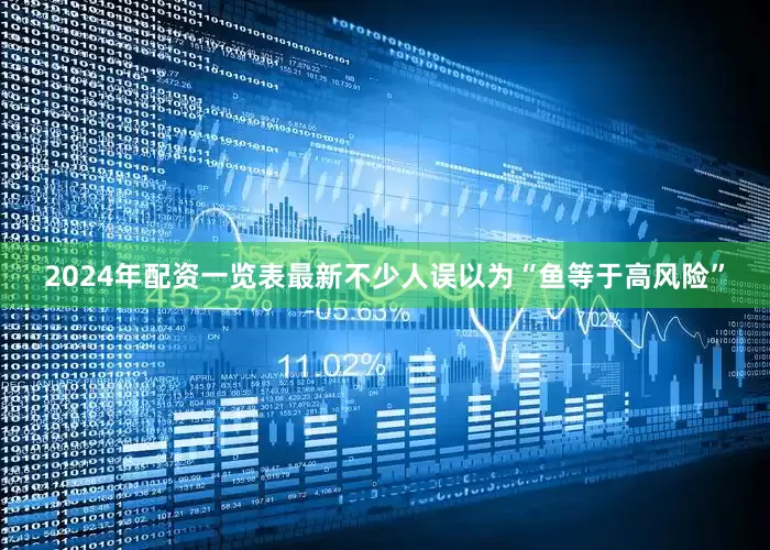2024年配资一览表最新不少人误以为“鱼等于高风险”